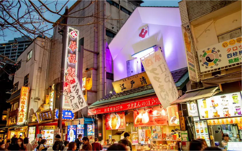 夜の横浜中華街